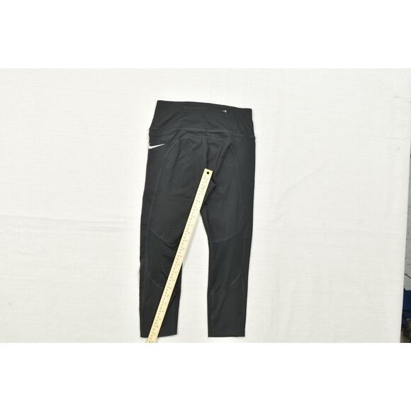 Nike Dri-FIT Black Cropped Running Ankle Legging Regular Size S Polyester - Picture 5 of 8